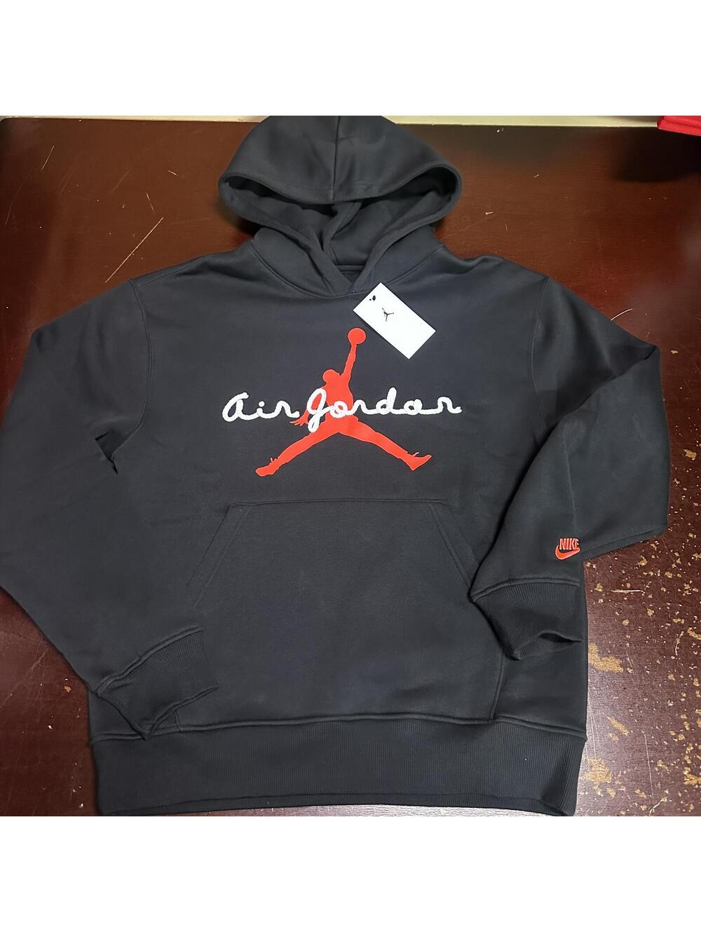 MENS JORDAN BROOKLYN FLEECE PULLOVER HOODIE IQ0702-010-SIZE 2XL OR MEDIUM